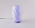 Lavender Nixie Lamp unlit on a white studio background